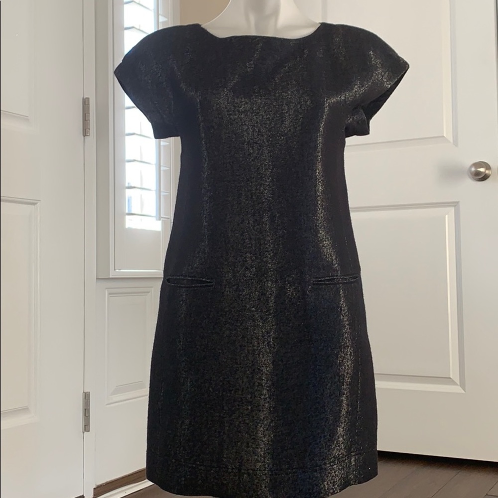 Theory Black Dress (Hint of silver metallic)